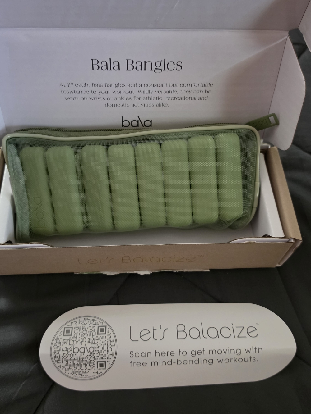 Bala Green Wearable Wrist/Ankle Weights by Bala Brand New Sealed Box